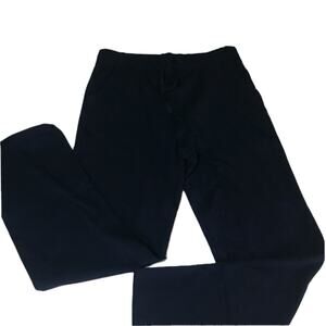 Willit-Women Cotton Straight Leg Loose Fit Athletic Pants with Pockets-Navy Sz L